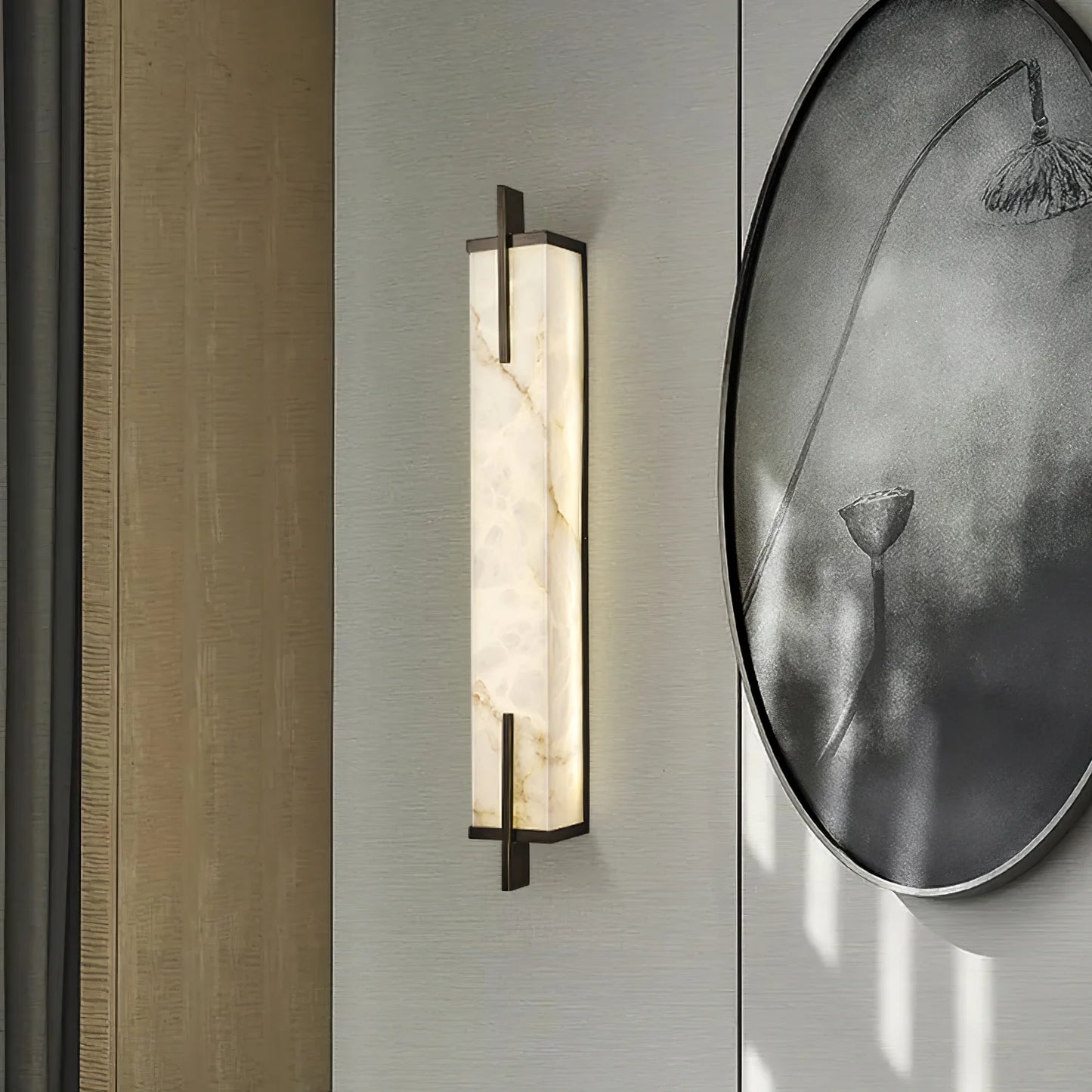 Square Marble Wall Lamp