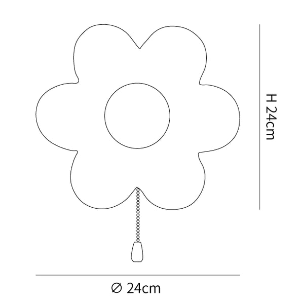 Three-Color Flower Wall Lamp