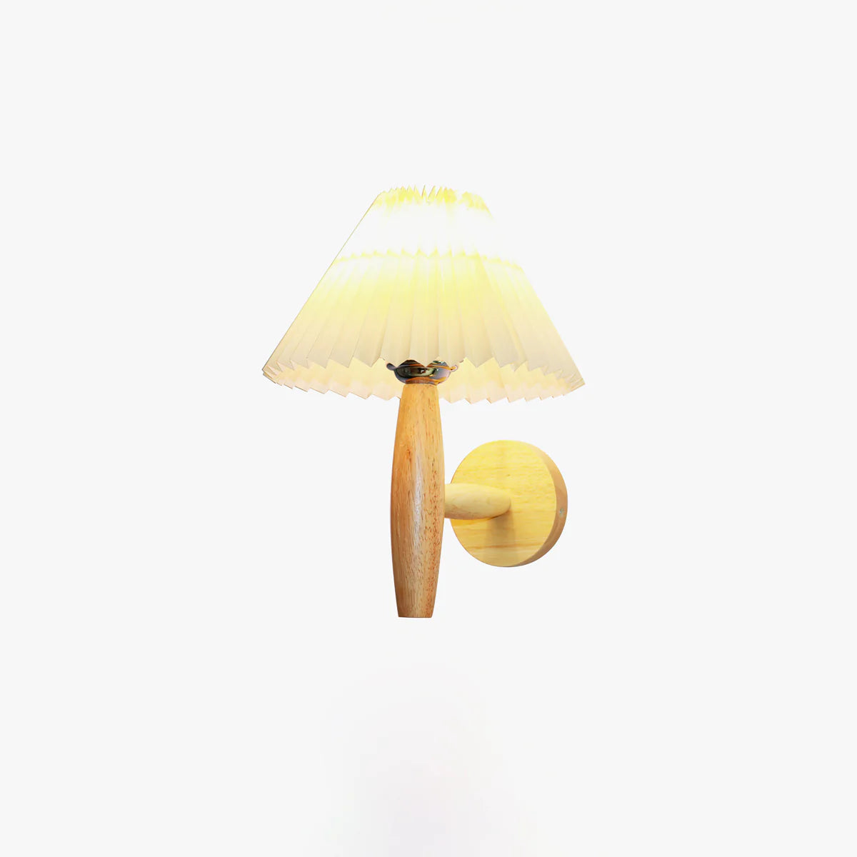 Pleated Mushroom Wall Lamp