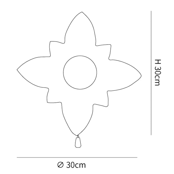 Three-Color Flower Wall Lamp