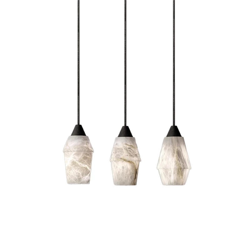 Ako Brass Marble Pendant Light