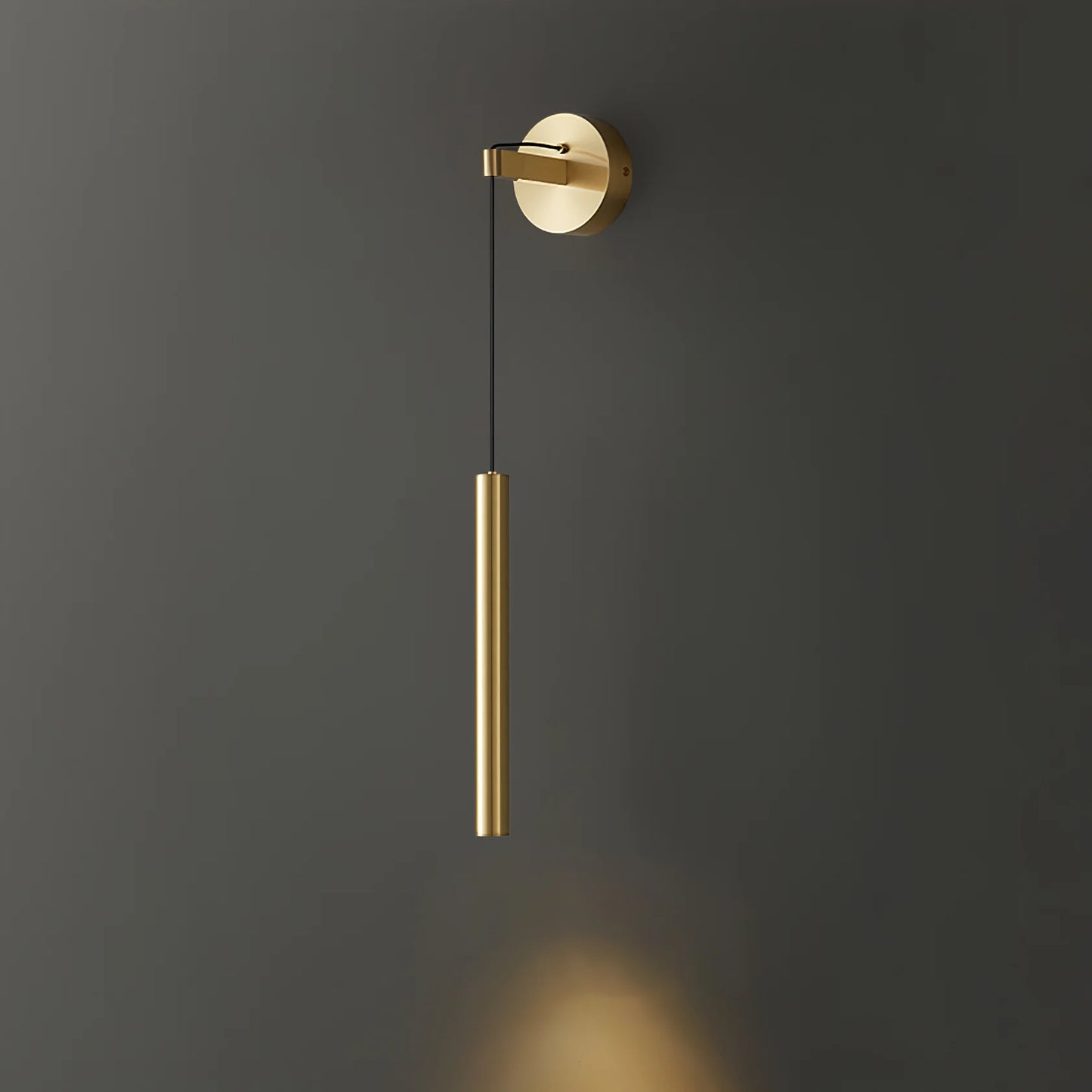 Pendant Wire Brass Wall Lamp