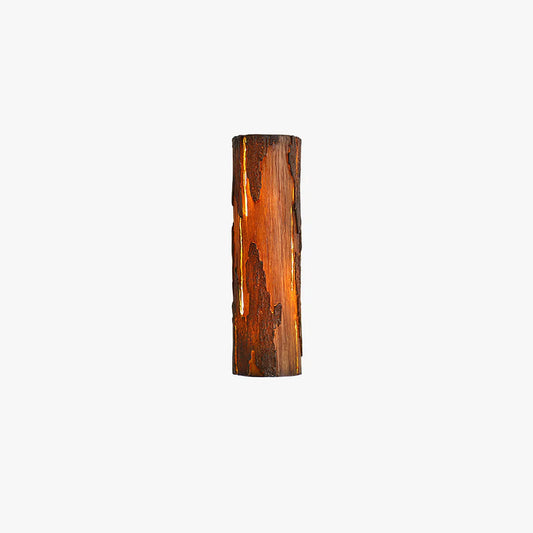 Wood Bark Wall Lamp