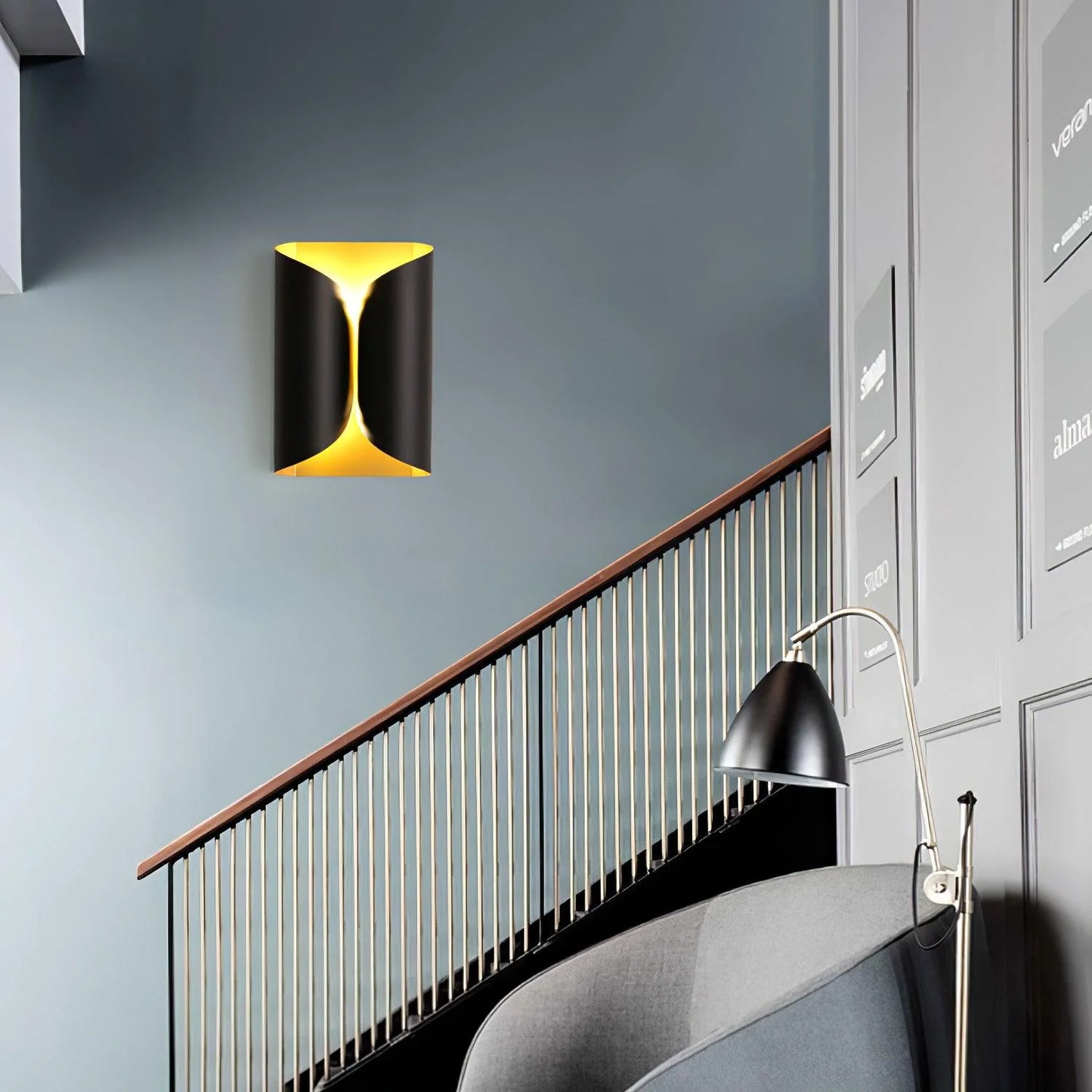 H Folding Paper Box Wall Lamp