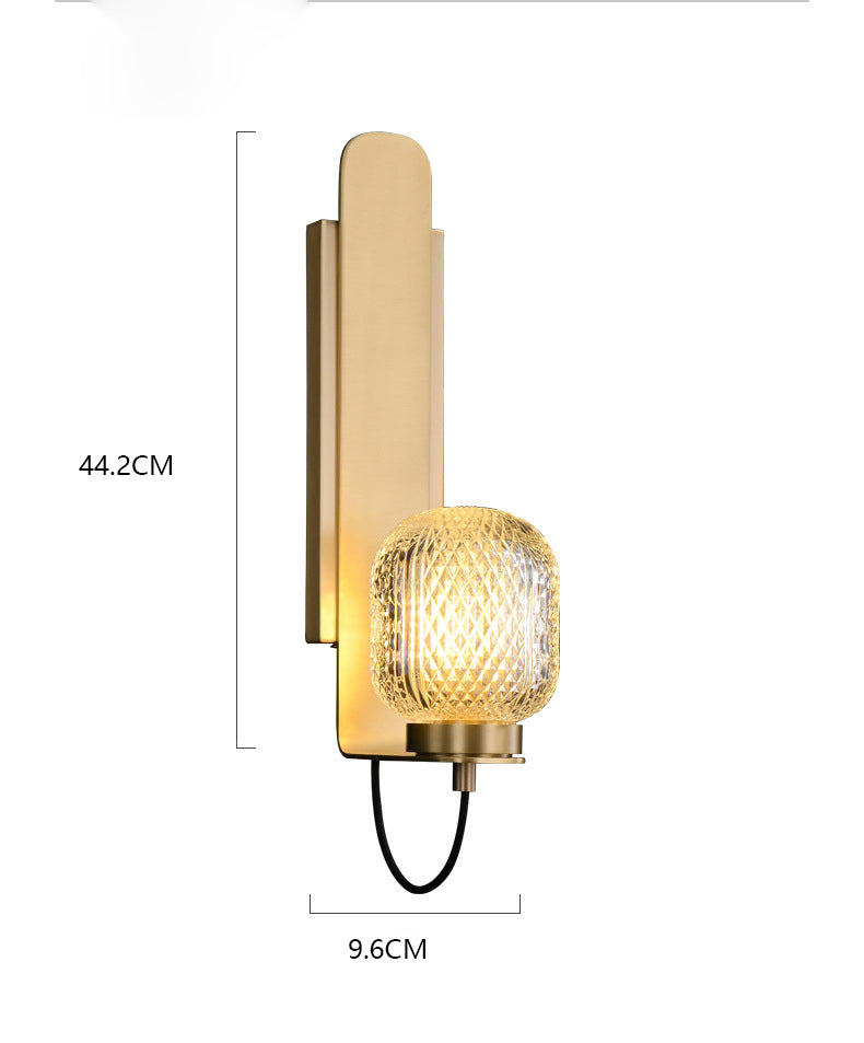 Pineapple Crystal Wall Lamp