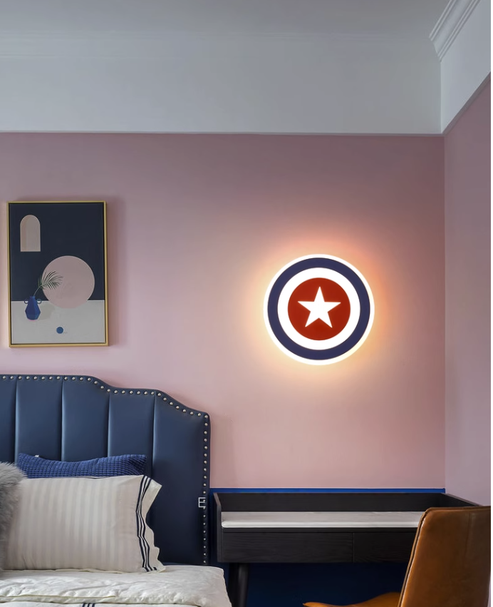 Captain America Shield Wall Lamp