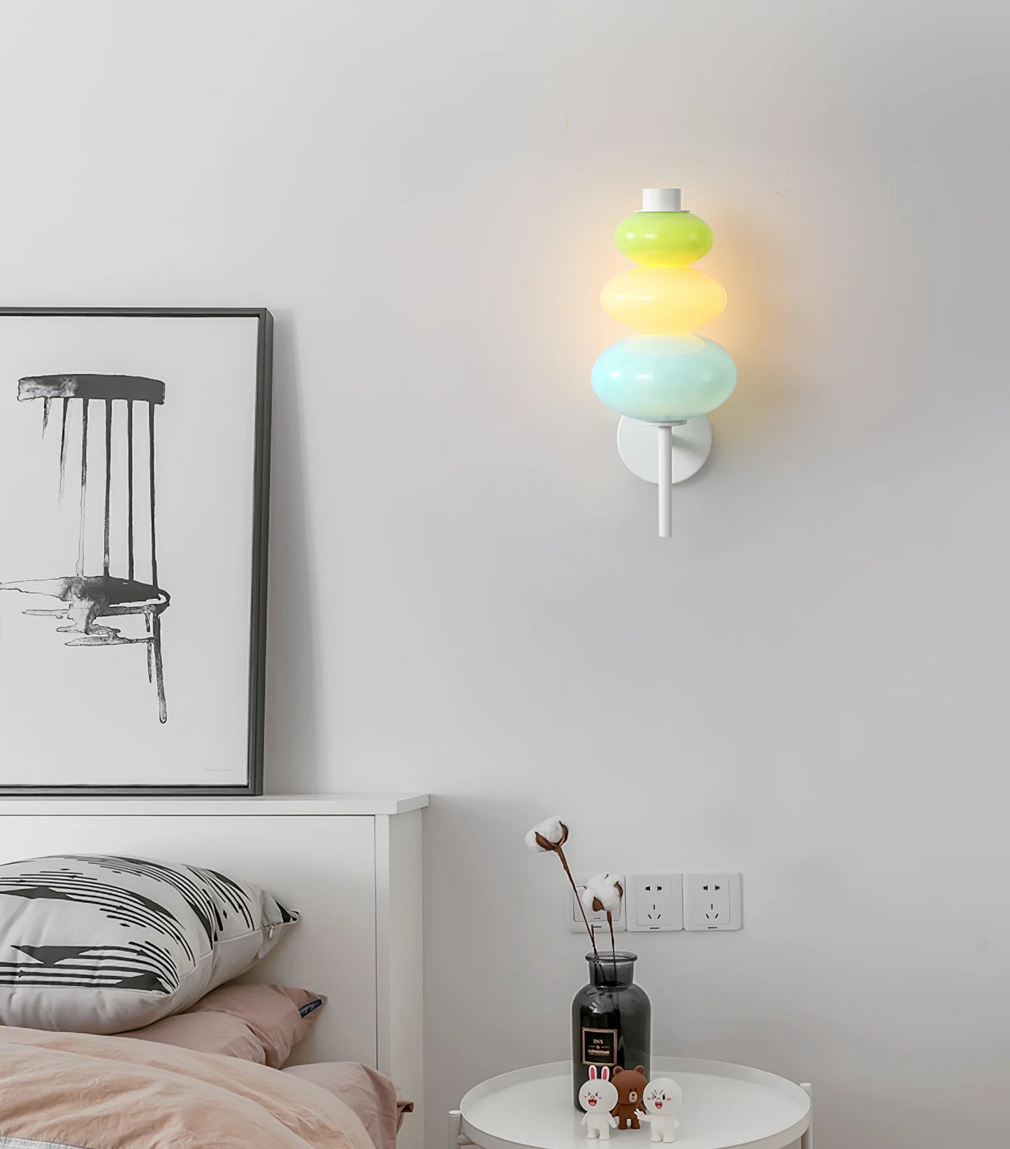 Colored Candy String Wall Lamp