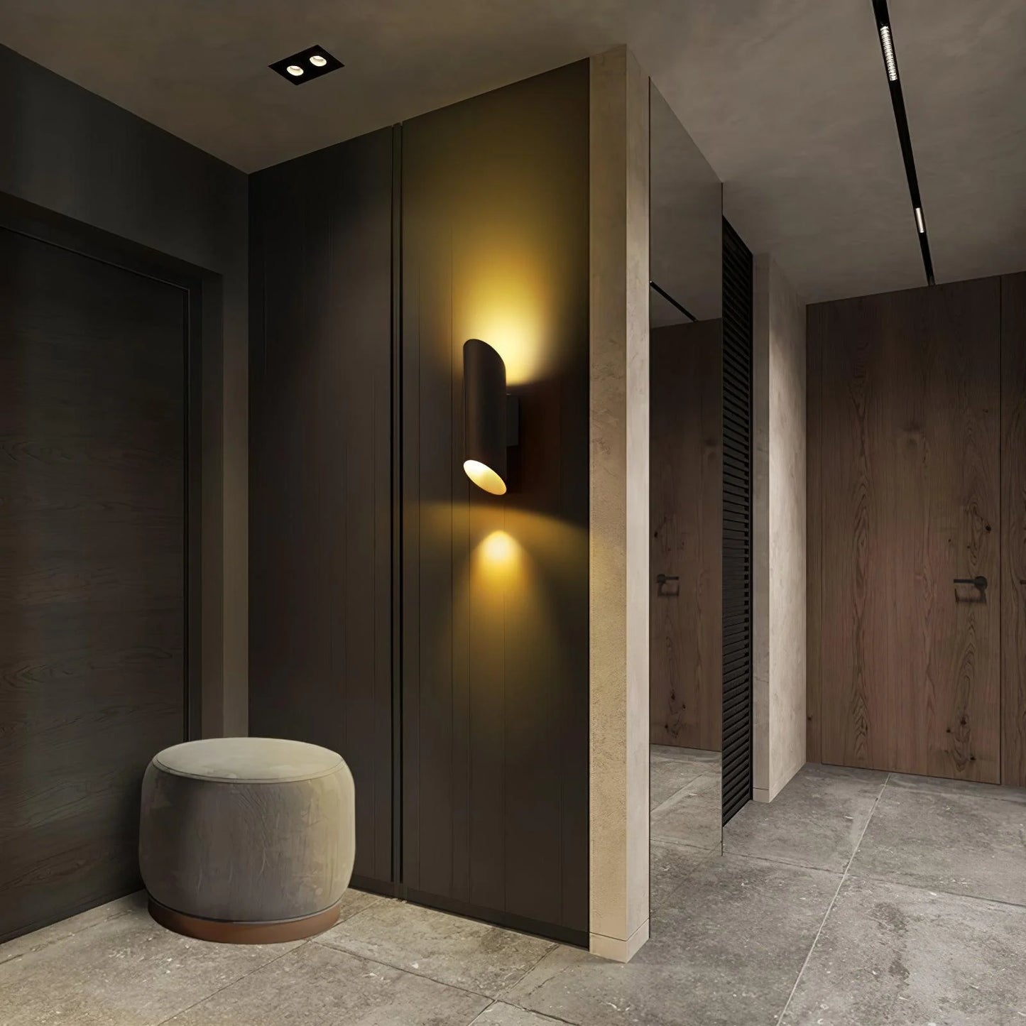 Bevel Bobbin Wall Lamp