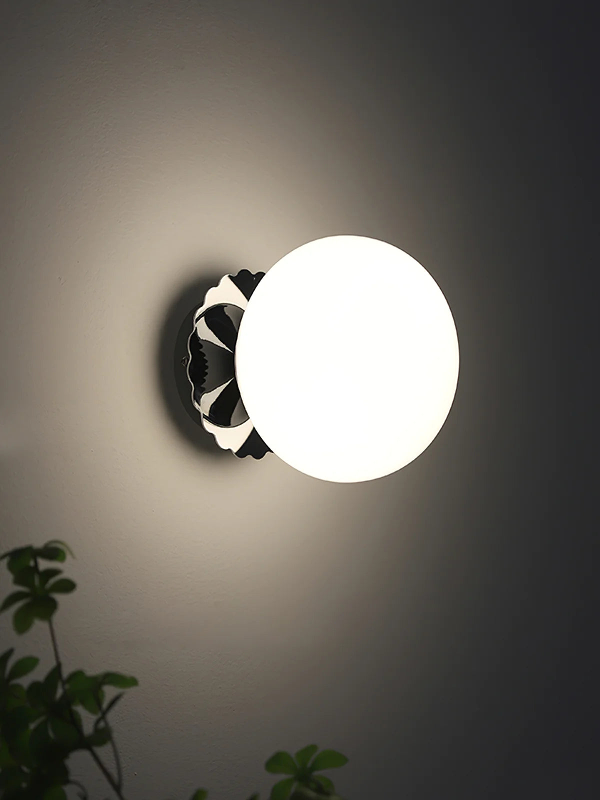 Multicolor Round Glass Wall Lamp