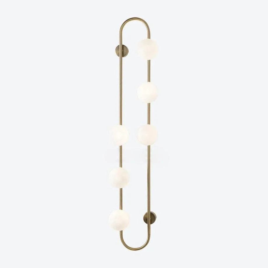 Oval White Glass Bulb Wall Lamp