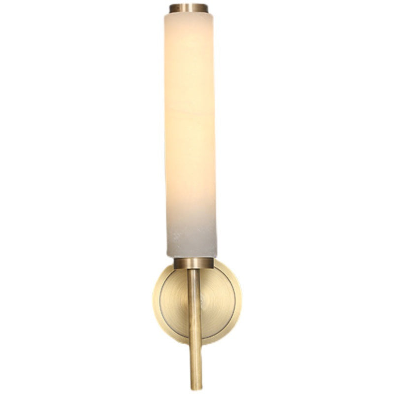 Alina  Solid Brass Marble Wall Lamp 