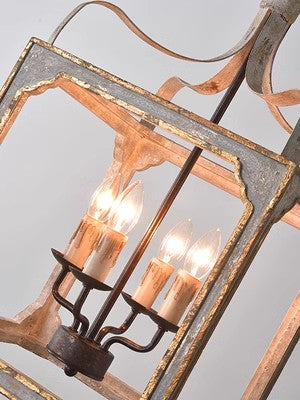 Bohemian Square Box Chandelier