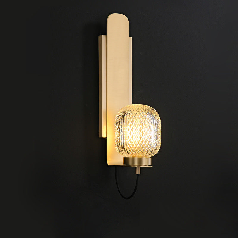 Pineapple Crystal Wall Lamp