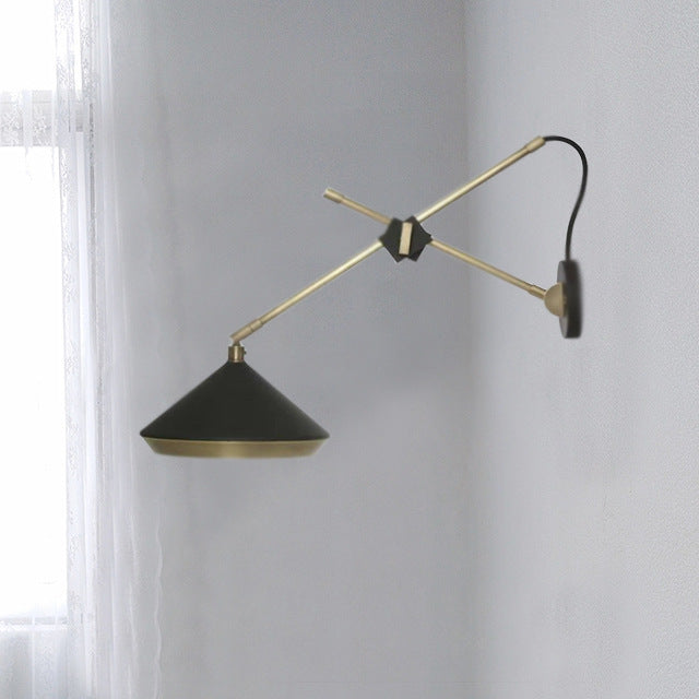 Bamboo Hat Wall Lamp