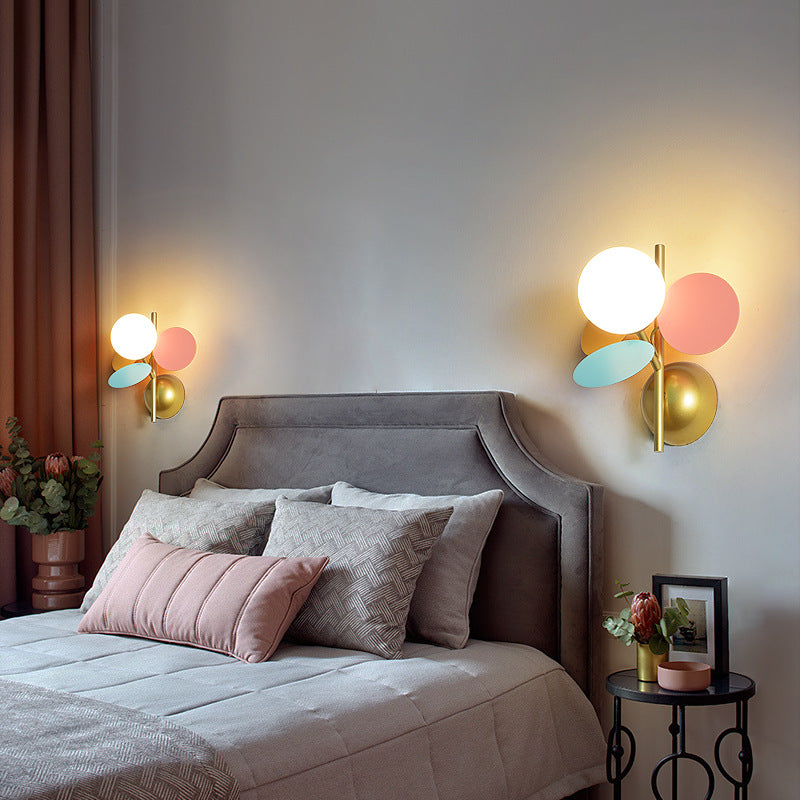 Round Colored Wall Lamps