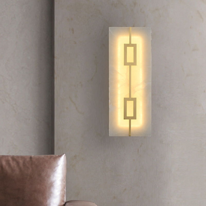 Square Marble Wall Lamp