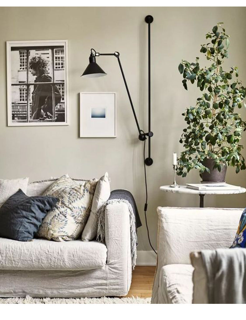 Long Arm Rocker Wall Lamp