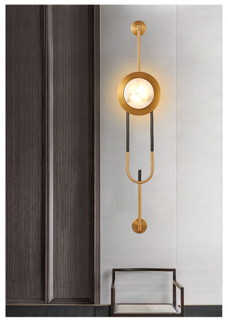 Marble Long Pole Wall Lamp