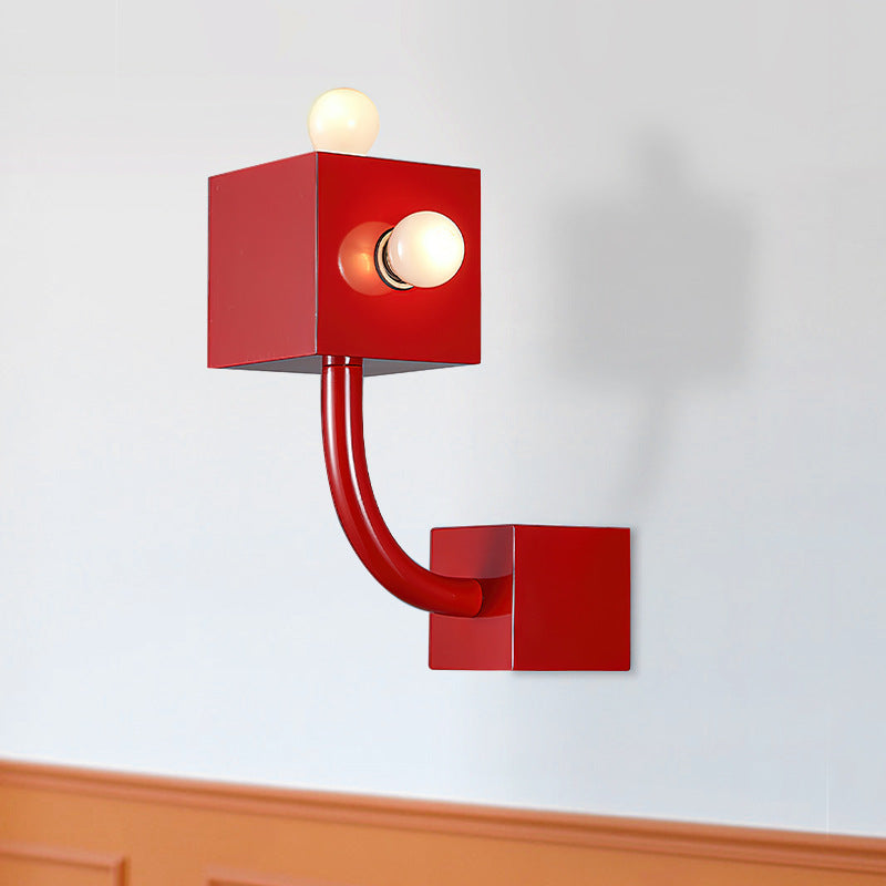 Red Block Wall Lamp