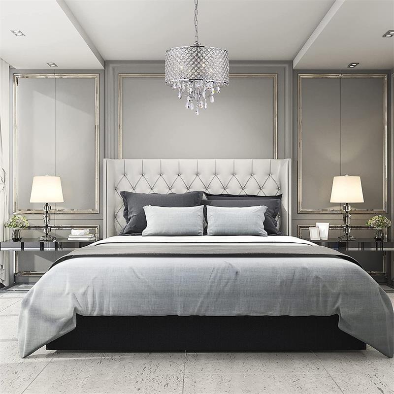 Luster Drum Crystal Chandelier Lamp