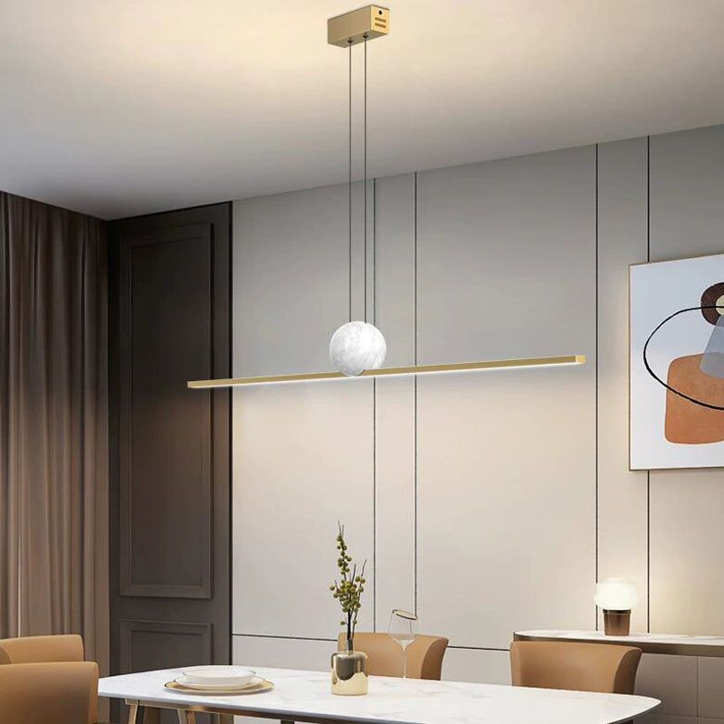 Marble Linear Pendant Light