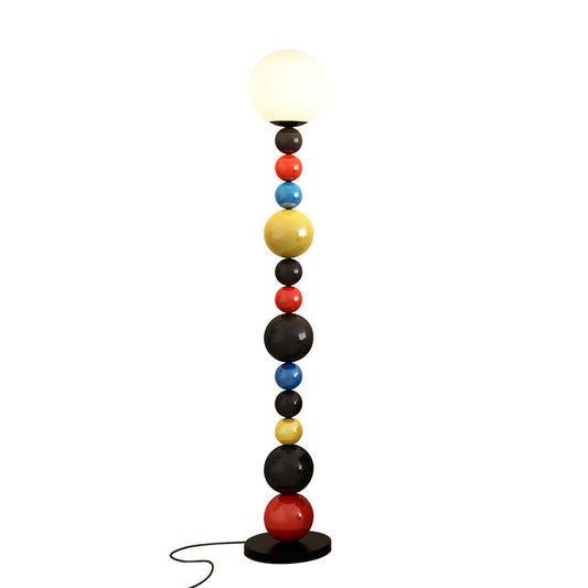 Colorful Beaded Floor Lamp