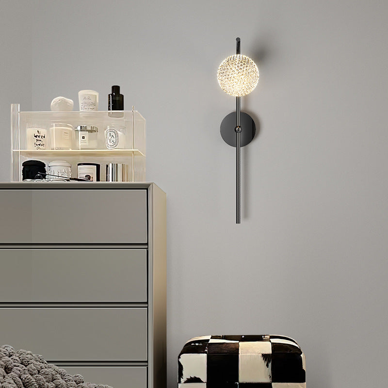Soff Crystal Flower Bulb Wall Lamp