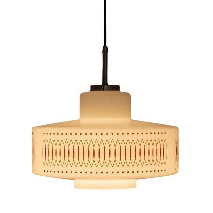 Anna Opal White Glass Pendant Lamp