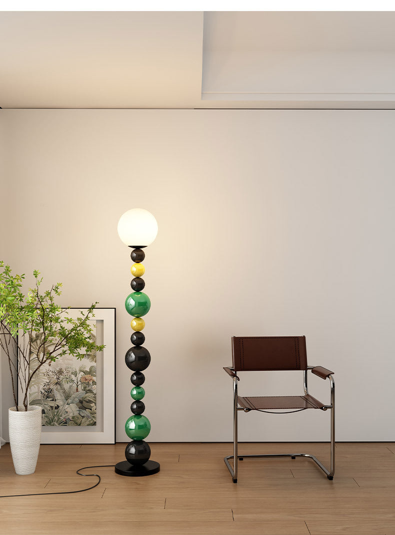 Colorful Beaded Floor Lamp