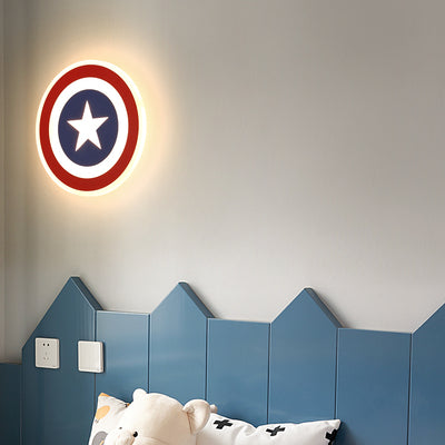 Captain America Shield Wall Lamp