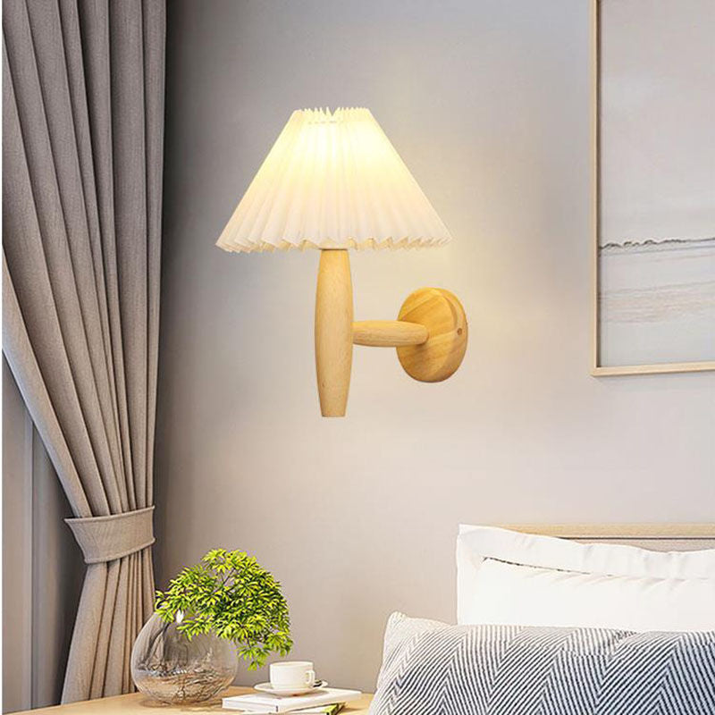 Pleated Mushroom Wall Lamp