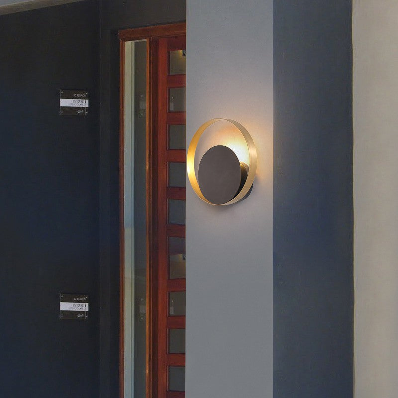 Round Eclipse Shell Wall Lamp