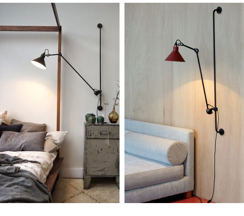 Long Arm Rocker Wall Lamp
