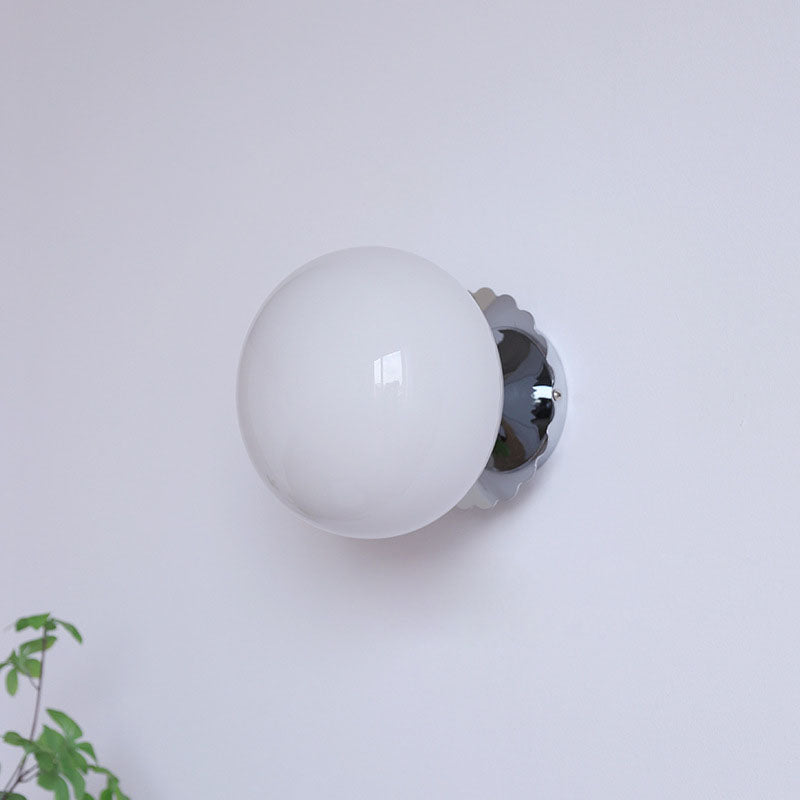 Multicolor Round Glass Wall Lamp