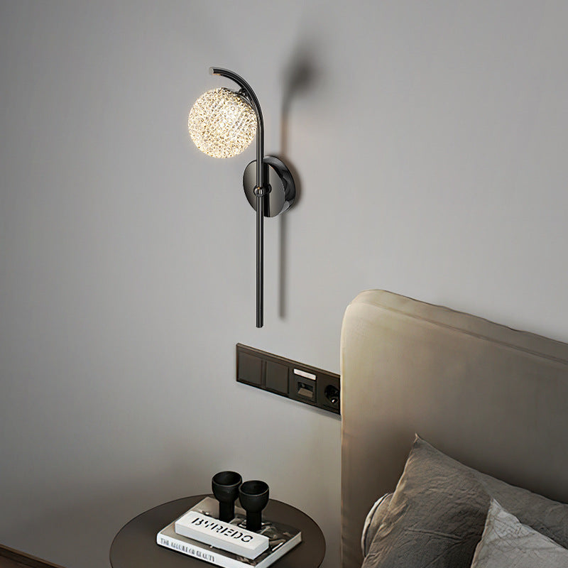 Soff Crystal Flower Bulb Wall Lamp