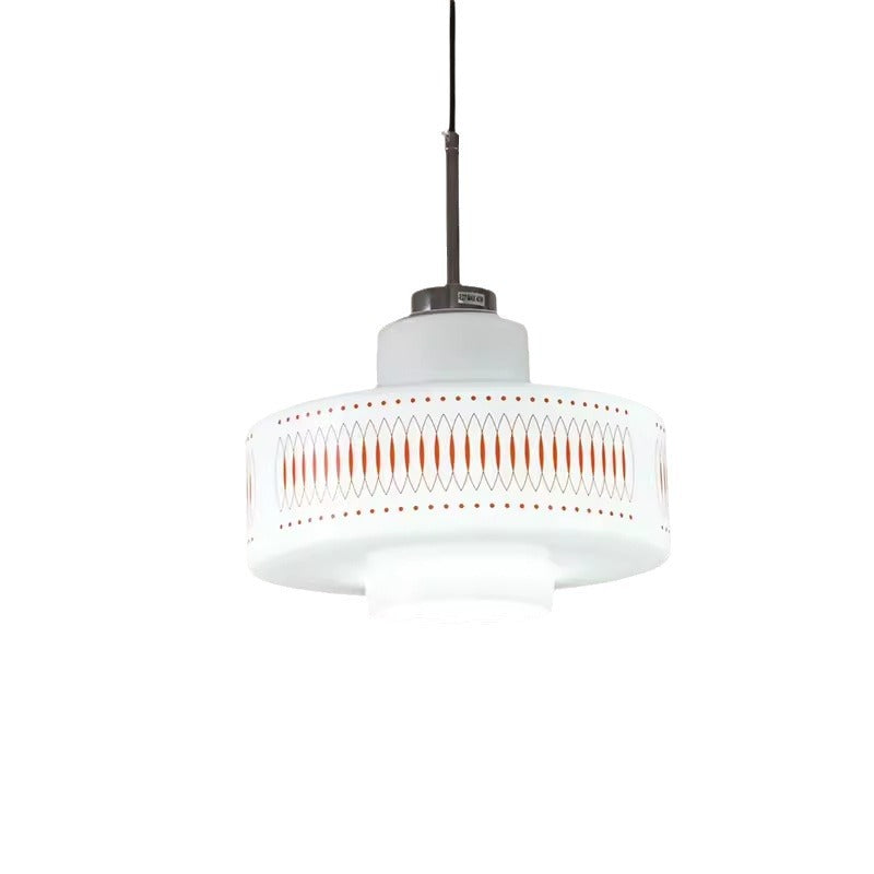 Anna Opal White Glass Pendant Lamp