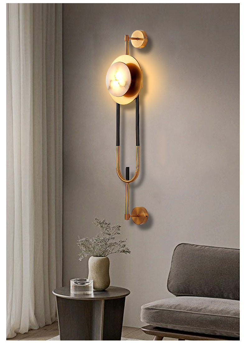 Marble Long Pole Wall Lamp