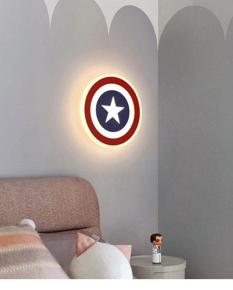 Captain America Shield Wall Lamp