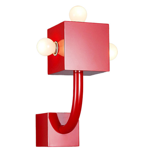 Red Block Wall Lamp