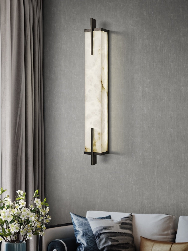 Square Marble Wall Lamp