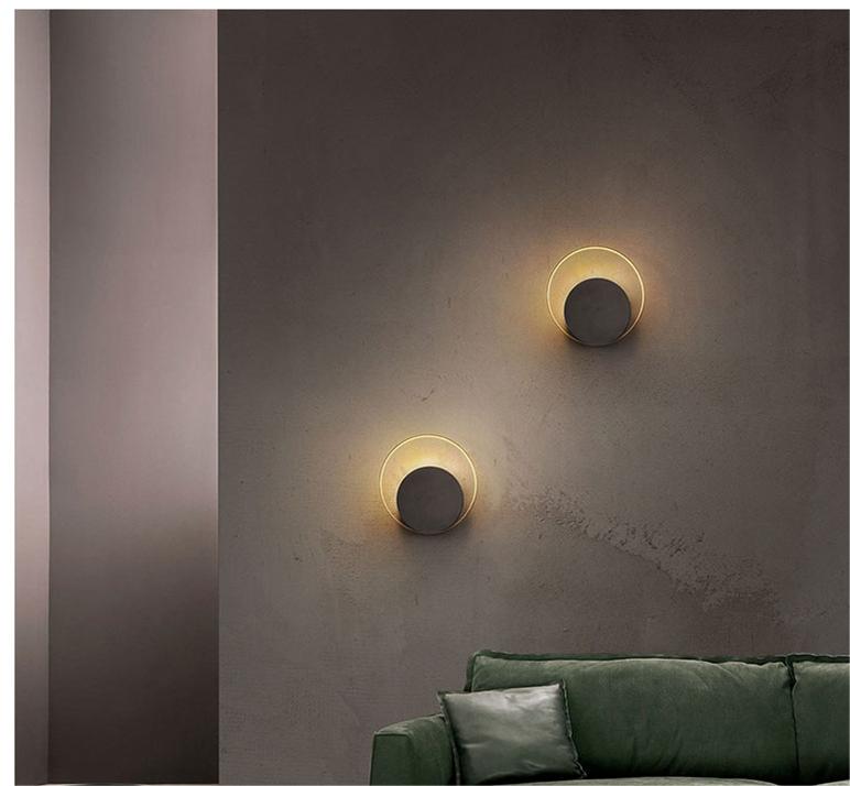 Round Eclipse Shell Wall Lamp
