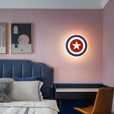 Captain America Shield Wall Lamp