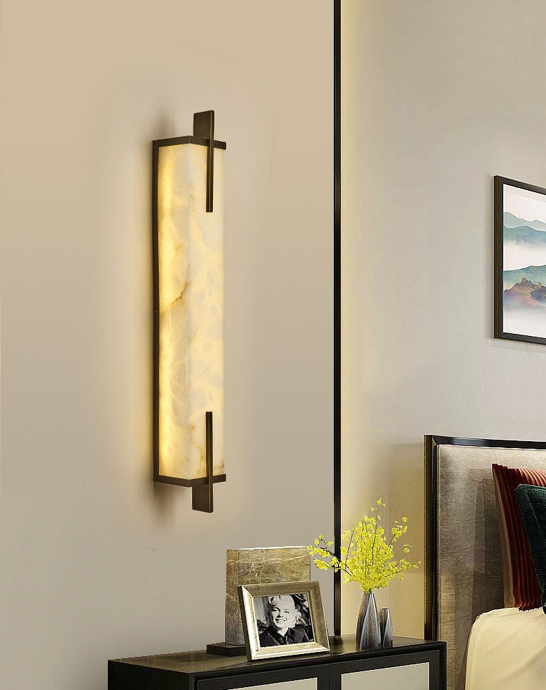 Square Marble Wall Lamp