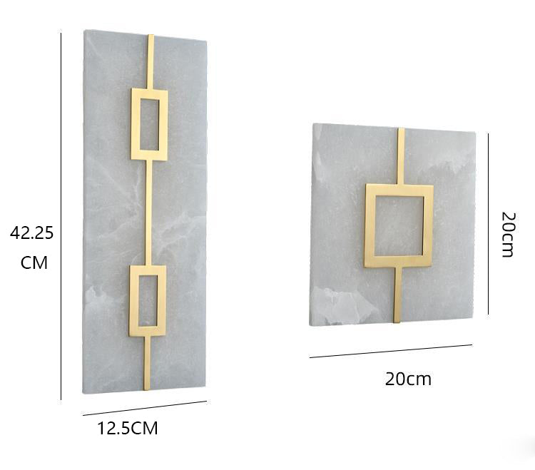 Square Marble Wall Lamp