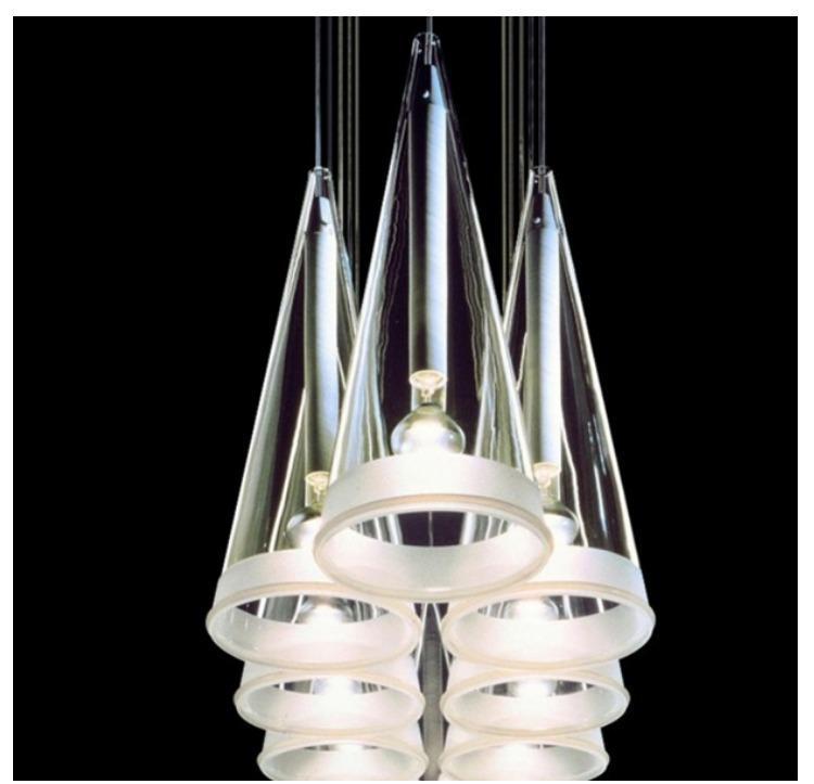 Conical Glass Pendant Light
