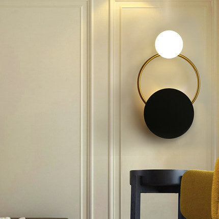 Round Eclipse Shell Wall Lamp