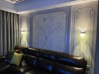 Antler Starry Crystal Wall Lamp