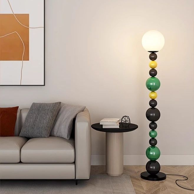Colorful Beaded Floor Lamp