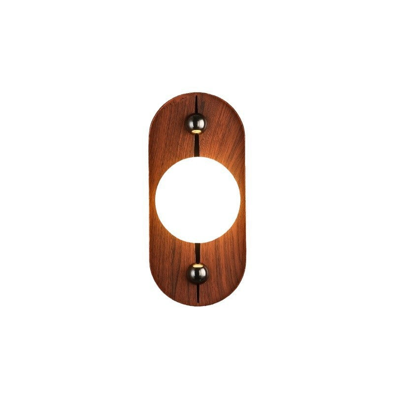 Alabaster Marble Walnut Wall Sconce