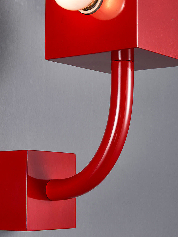 Red Block Wall Lamp